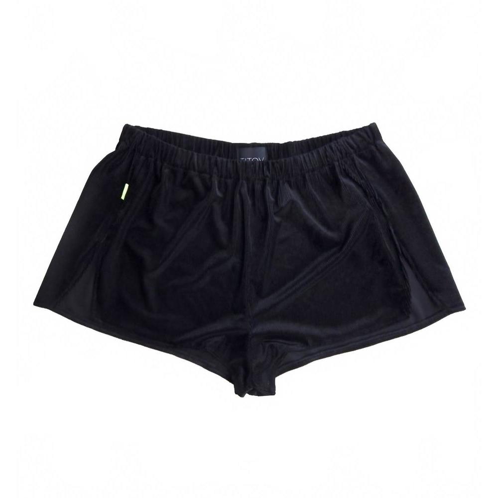 NEW TITOV women's ryan sleep short in black